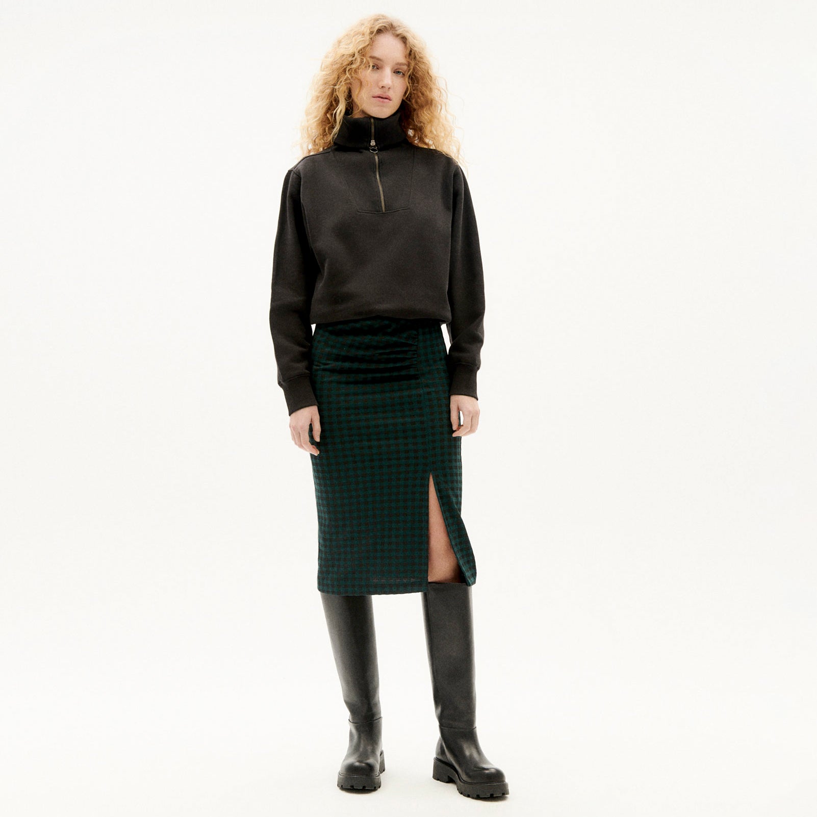 River Island check mini skirt co-ord in green | ASOS